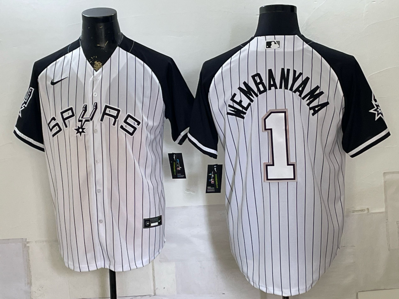 Men San Antonio Spurs #1 Wembanyama white Nike 2026 NBA Jersey 0727002->minnesota twins->MLB Jersey